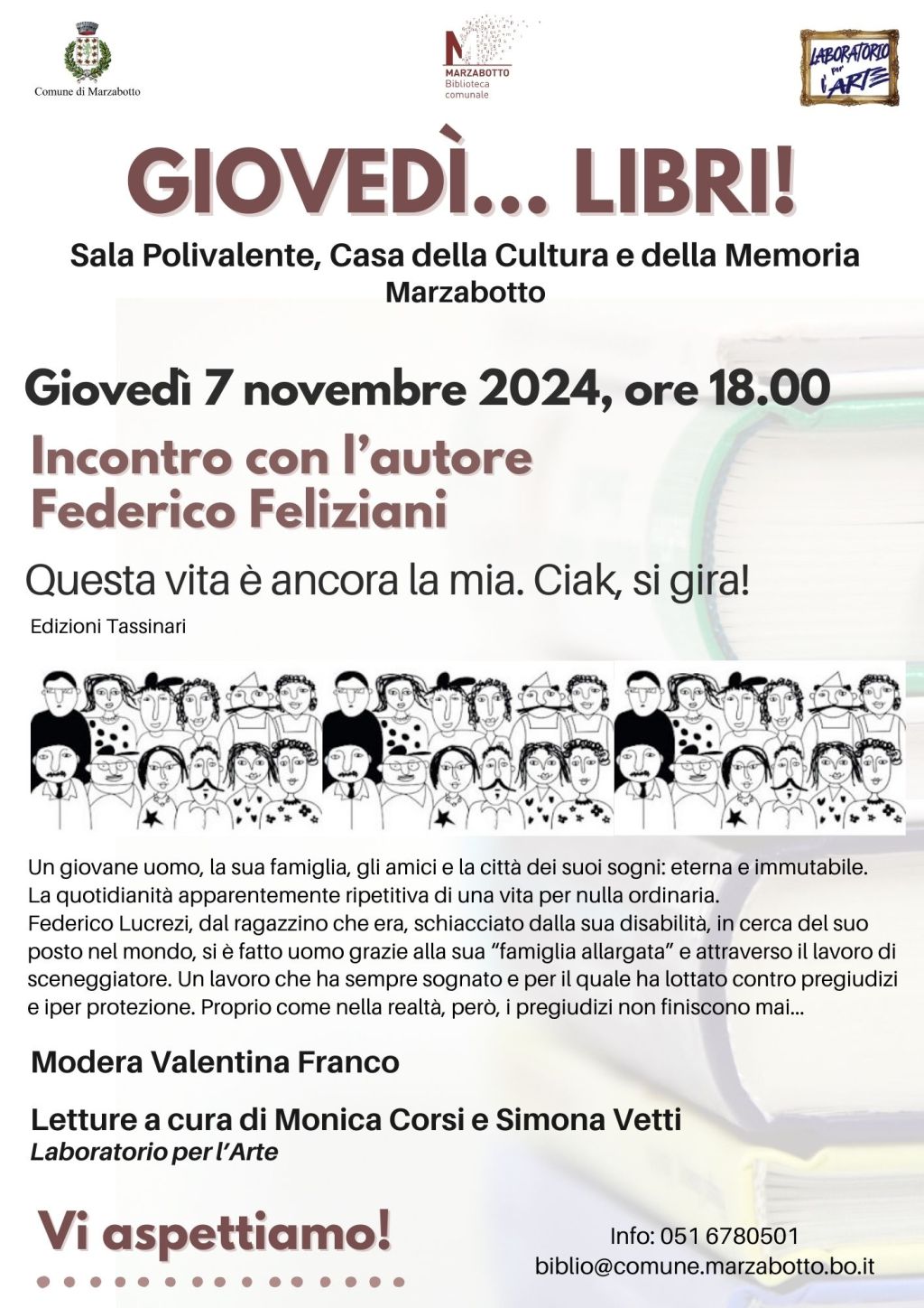 Giovedì 7 novembre arrivo a Marzabotto con il mio secondo&nbsp;romanzo