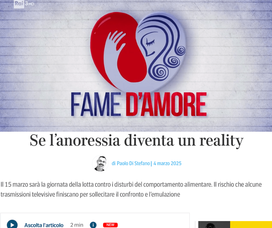 Del commento di Paolo Di Stefano su “Fame d’amore” non sentivamo proprio il&nbsp;bisogno
